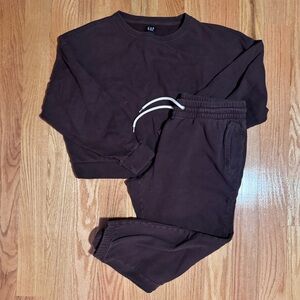 GAP Purple/Eggplant Sweatshirt and Joggers Set